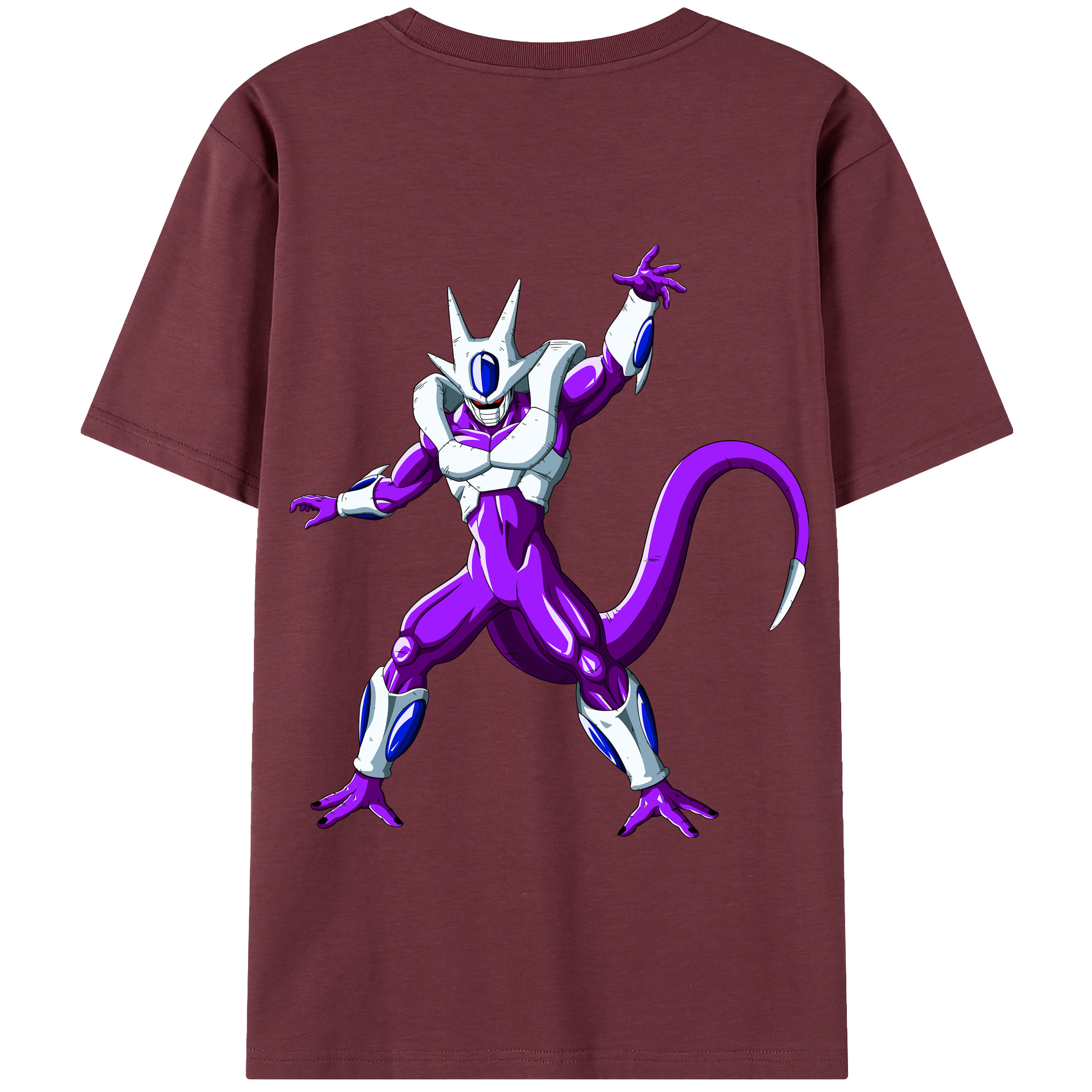 （画像用） ドラゴンボール クウラ DRAGON BALL Cooler Coora 綿100％半袖Tシャツ（背面プリント）